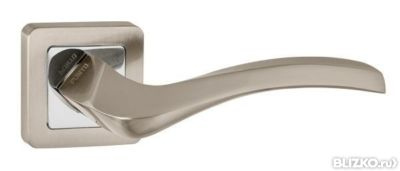 Ручка для межкомнатной двери VESTA QR SN/CP-3 матовый никель/хром