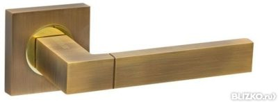 Ручка раздельная Fuaro ETHNO KM AB/GP-7 бронза/золото