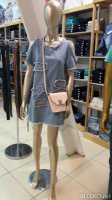 Женское джиновое платье с аппликацией Мичиган