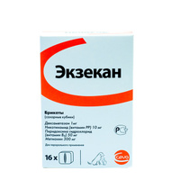 CEVA Экзекан сахарные кубики брикеты для собак и кошек упаковка