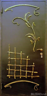 Входная дверь металлическая кованая для квартиры (03)