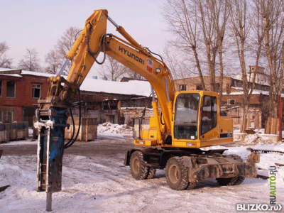 Аренда гидромолота для измельчения различных прочных пород