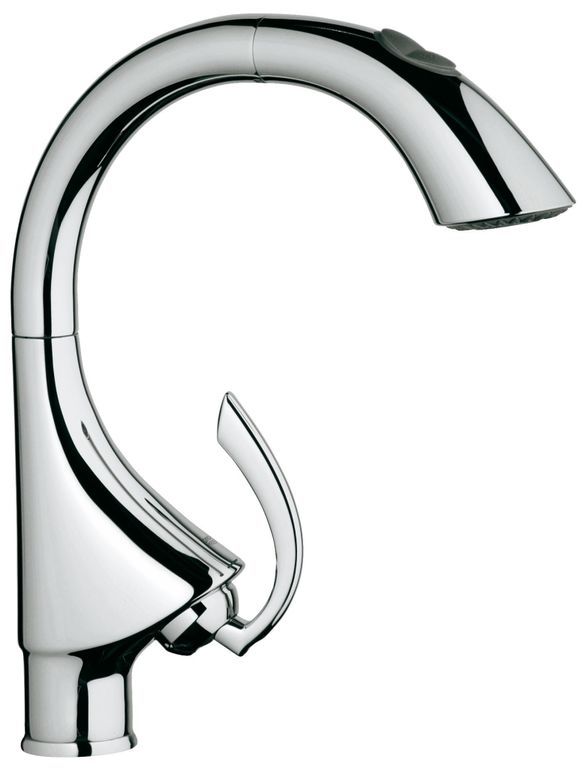 Кран для кухни с выдвижным изливом grohe