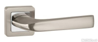 Ручка для межкомнатной двери SATURN QR SN/CP-3 матовый никель/хром
