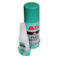 Клей для пластика Akfix 705 двухкомпонентный 125 гр + активатор 400 мл.