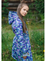 Детское пальто Duwali "Прага принт" для девочки KS-162021