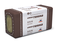 Теплоизоляция УРСА Терра TERRA 37 1250х610х100 мм 10л 0,7625 м3/7,625 м2