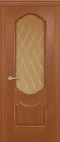 Межкомнатная дверь Гиацинт гравировка со стеклом