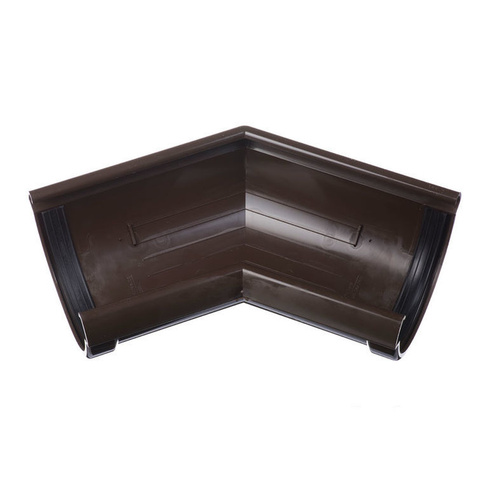 Угловой элемент 135˚ водосточный Docke Lux цвет Шоколад