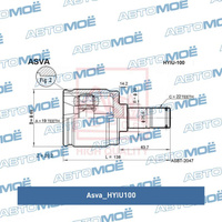 ШРУС ВНУТРЕННИЙ 19x35x22 HYIU100 Asva для HYUNDAI