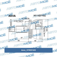 Шрус наружный HYNSFA52 Asva для KIA