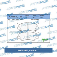 Колодки тормозные передние AW1810117 Aywiparts для HYUNDAI