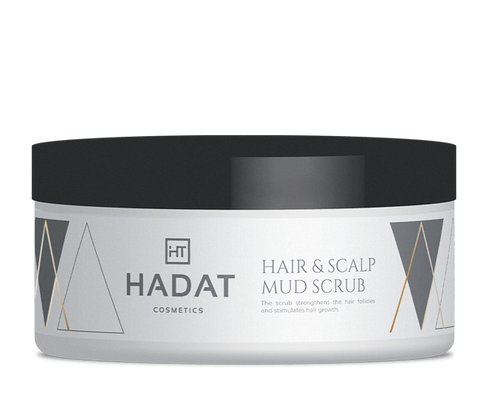 Очищающий скраб с морской солью для волос и кожи головы Hair&Scalp Mud Scrub Hadat (Израиль)