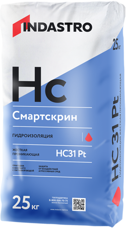 Проникающая гидроизоляция ИНДАСТРО Смартскрин HC 31Pt 25 кг