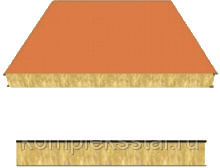 Сендвич-профиль 50 мм, 1190х6000 мм, RAL 9003 (белый)
