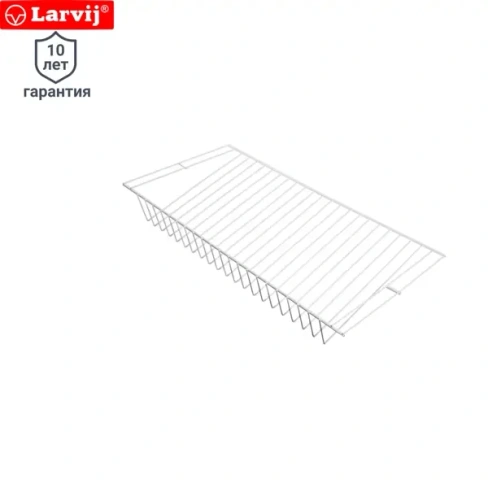 Полка сетчатая Larvij 60.3x30.6 см сталь цвет белый LARVIJ L9438WH