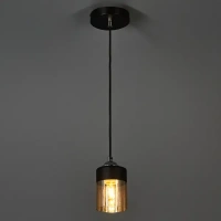 Светильник подвесной Inspire Amber 1 лампа 3 м² цвет черный INSPIRE Отсутствует