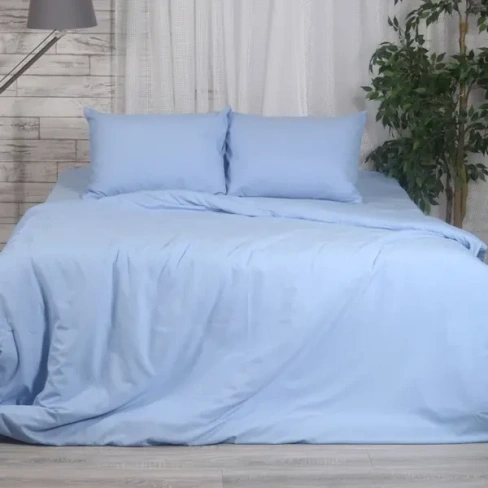 Комплект постельного белья Capriccio Blue двуспальный полисатин синий CAPRICCIO Дизайн комплект постельного белья