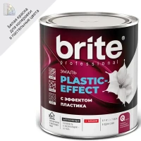 Эмаль Brite Plastic-Effect полуматовая цвет белый 0.9 кг BRITE None