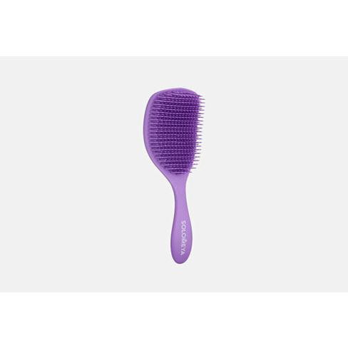 Расческа для сухих и влажных волос с ароматом лаванды Wet Detangler Brush Cushion Lavender Solomeya