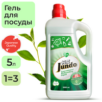 Гель для мытья посуды Jundo Green tea with Mint, концентрированный, 5 л .