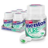 Жевательная резинка Mentos Pure White Ментос Нежная мята, 6 шт по 54 г MENTOS
