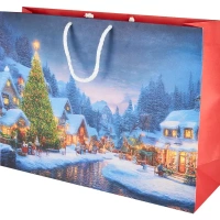 Пакет подарочный «Новогодняя елка» 40x30 см цвет разноцветный СИМФОНИЯ пакет подарочный