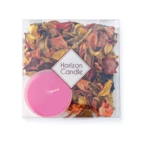 Свеча чайная ароматизированная с саше Роза розовая 3.3 см HORIZON CANDLES 134471