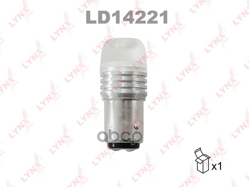 Лампа Светодиодная 12V P21/5W 21/5W Bay15d 12000K Lynxauto Ld14221 LYNXauto арт. LD14221