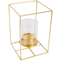 Подсвечник Cube металл 30 см цвет золотой Без бренда None