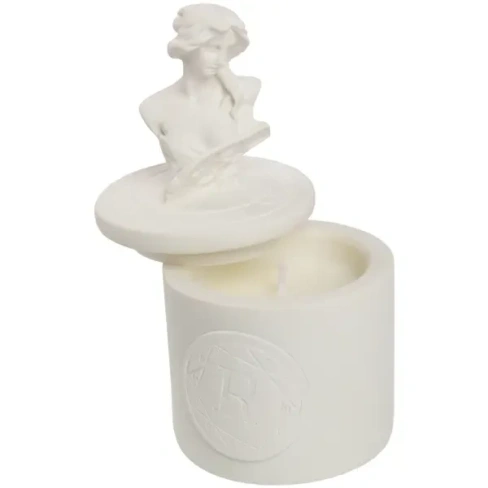 Свеча ароматизированная Богиня музыки ванильно-белая 17 см Без бренда CD-SV-4175