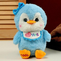 Мягкая игрушка Пингвин , 24 см, цвет голубой URM