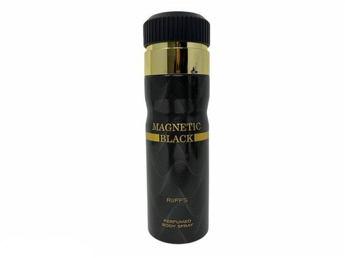 Мужской парфюмированный дезодорант Magnetic Black Riffs Perfumed Body Spray 200 мл
