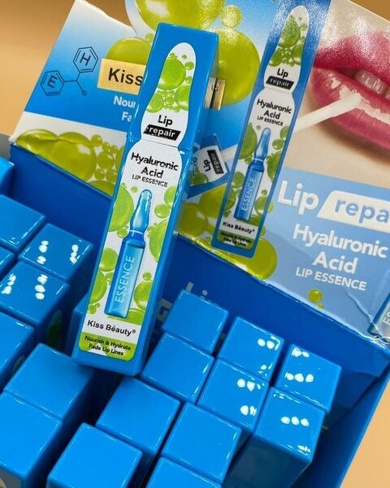 Набор из 2 Блесков -бальзамов для губ с гиалуроновой кислотой Kiss Beauty Hyaluronic Acid Lip