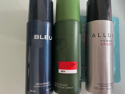 Набор из 3 парфюмированных мужских дезодорантов 3 аромата по 200 мл