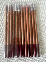 Набор деревянных карандашей для губ, 12 штук
