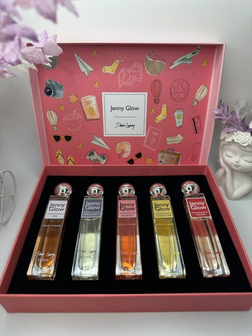Женский Подарочный парфюмерный набор Jenny Glow Gift Set Pink из 5 ароматов по 30 мл