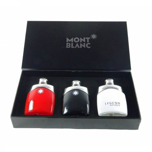 Подарочный парфюмерный набор мужской Mont Blanc Legend 3 аромата по 30 мл