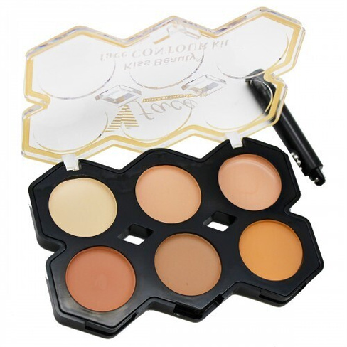 Палетка для скульптурирования лица Kiss Beauty FACE CONTOUR KIT