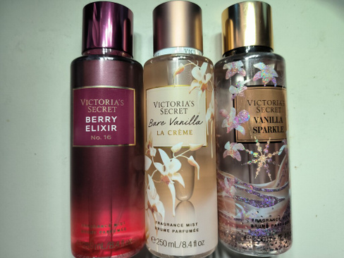 Комплект из 3 парфюмированных спреев VICTORIAS SECRET 3 аромата по 250 ml+ масочка в подарок