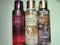 Комплект из 3 парфюмированных спреев VICTORIAS SECRET 3 аромата по 250 ml+ масочка в подарок