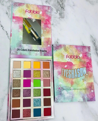 Яркая палетка теней Fabbla Eyeshadow из 24 цветов