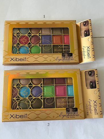 Комплект из 2 ярких палеток XIBEI 18 Color