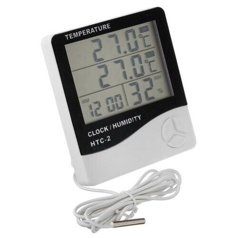 Термометр Luazon LTR-16, электронный, 2 датчика температуры, датчик влажности, белый Luazon Home