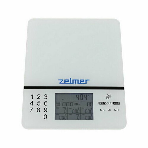 Весы кухонные ZKS1500N, электронные, до 5 кг, серые Zelmer