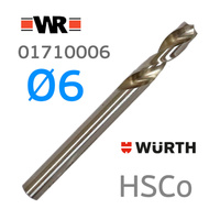 Сверло для точечной сварки 6мм WR (Wurth; Германия) с кобальтом HSCo 01710006