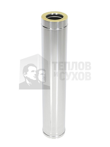 Труба Термо L 1000 ТТ-Р 304-0.5/304 D80/140 с хомутом Теплов и Сухов