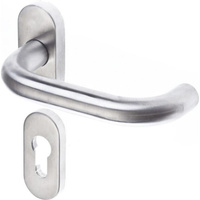 Гарнитур для профильных дверей Doorlock DL 038UR/F PZ U-form Rt
