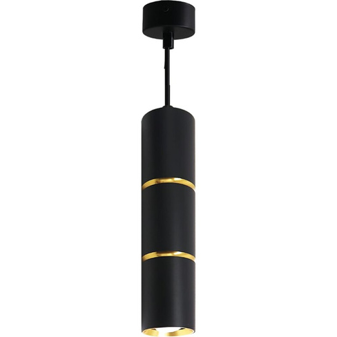 Потолочный светильник FERON ml1868 на подвесе mr16 35w, 230v, черный, золото 55x180