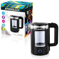 Чайник электрический ERGOLUX ELX-KG08-C02 черный Ergolux